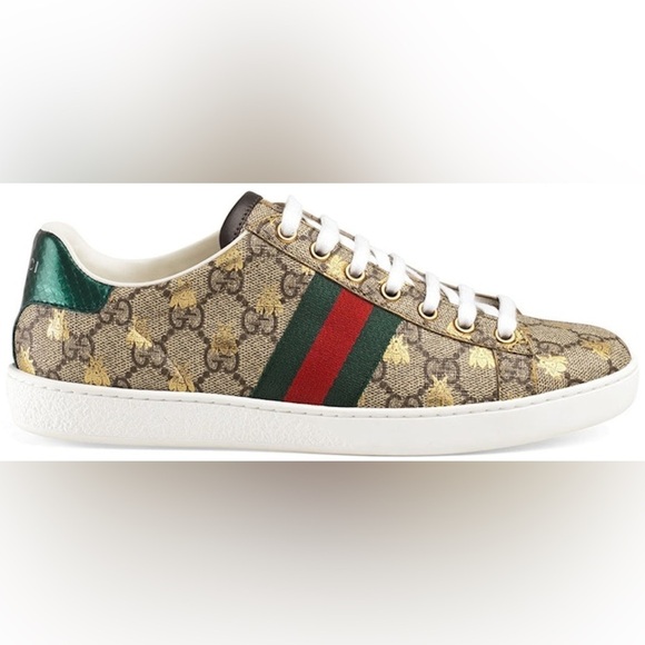 AUTHENTIC Gucci Woman's Sneakers Size 7 - Picture 2 of 12
